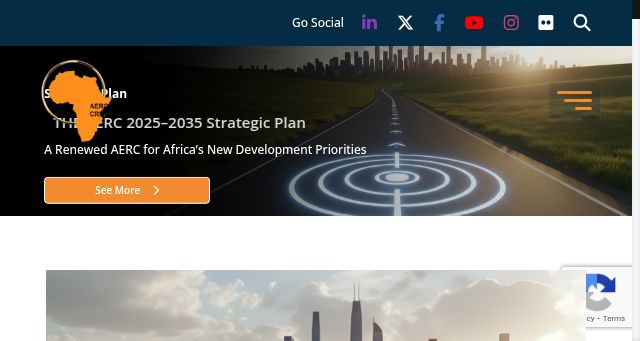 Screenshot of aercafrica.org