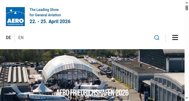 Screenshot of aero-expo.de