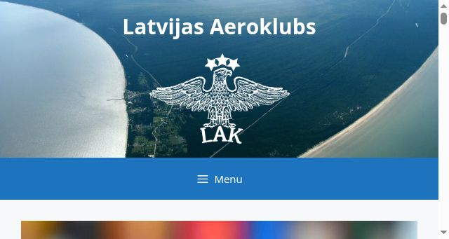Screenshot of aeroclub.lv
