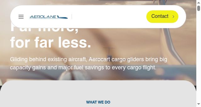 Screenshot of aerolane.com