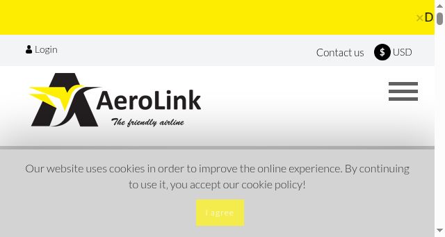 Screenshot of aerolinkuganda.com