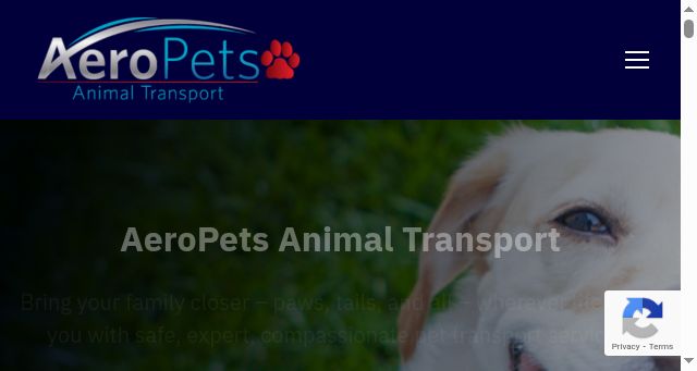 Screenshot of aeropets.com.au