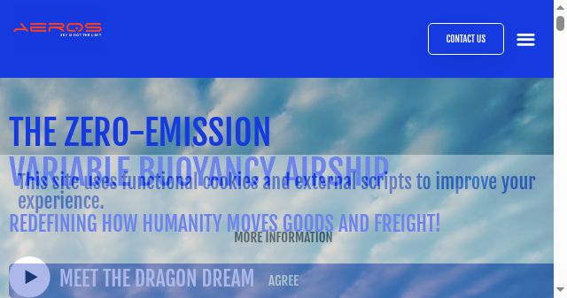 Screenshot of aeroscraft.com