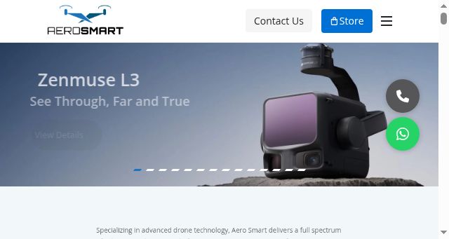 Screenshot of aerosmart.ae