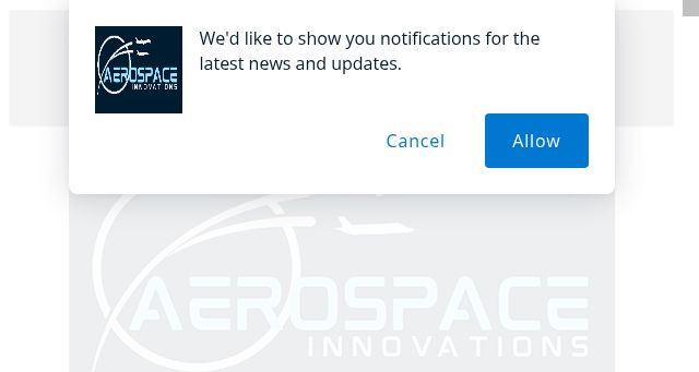 Screenshot of aerospace-innovations.com