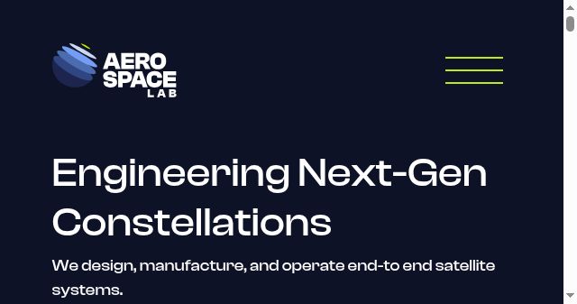 Screenshot of aerospacelab.com