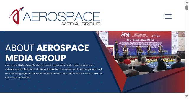 Screenshot of aerospacemediagroup.com