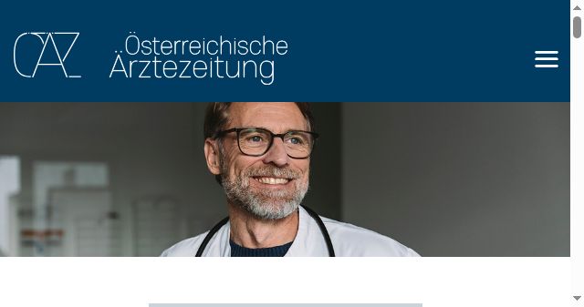 Screenshot of aerztezeitung.at