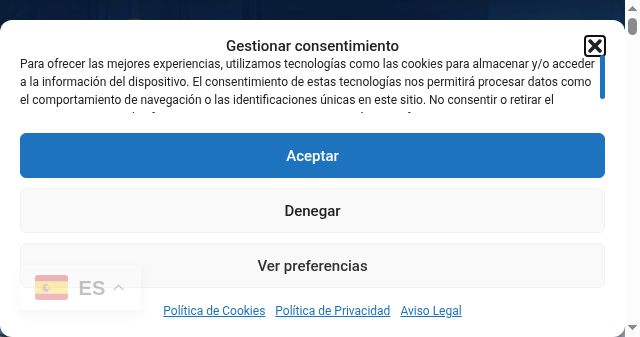 Screenshot of aescon.es