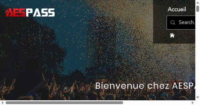 Screenshot of aespass.fr