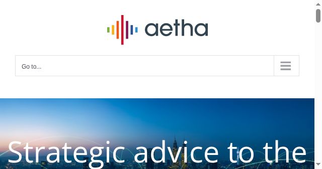 Screenshot of aethaconsulting.com