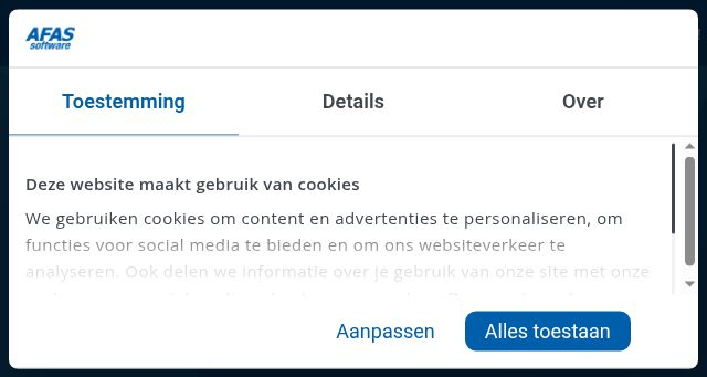 Screenshot of afas.be