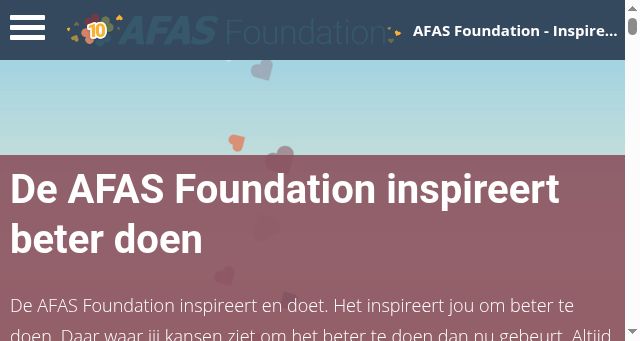 Screenshot of afas.foundation