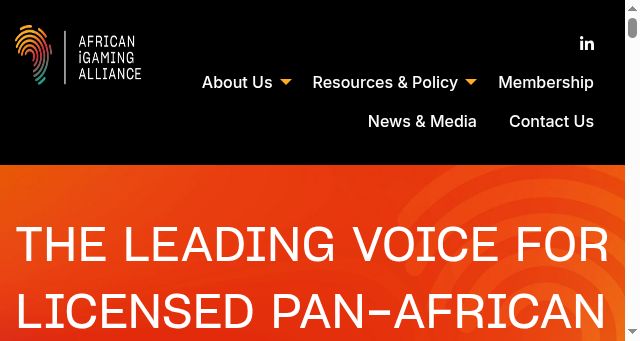 Screenshot of africanigaming.org