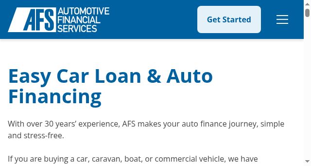 Screenshot of afs.com.au