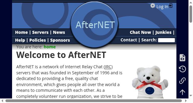 Screenshot of afternet.org