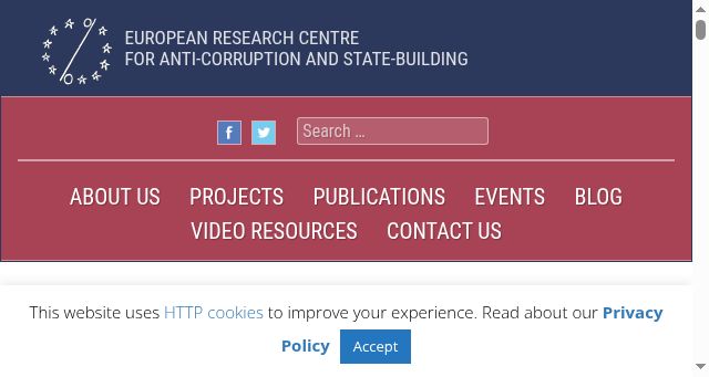 Screenshot of againstcorruption.eu