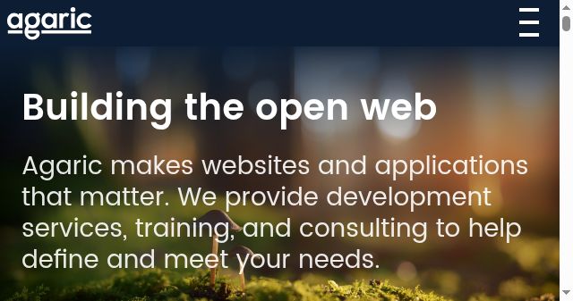 Screenshot of agaric.coop