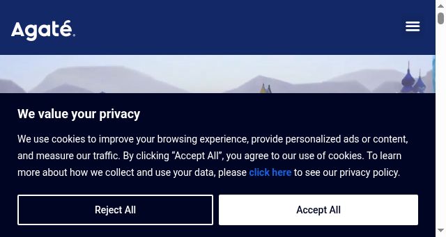 Screenshot of agate.id