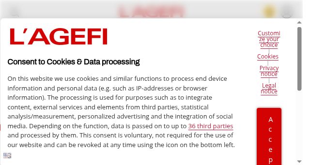 Screenshot of agefi.fr