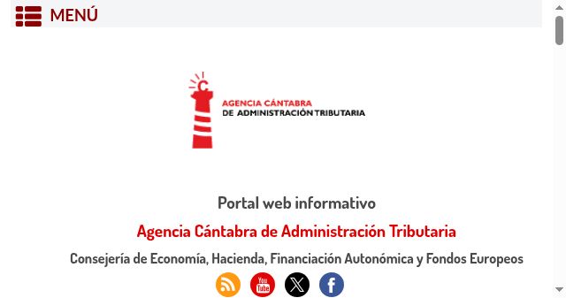 Screenshot of agenciacantabratributaria.es
