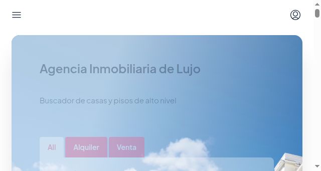 Screenshot of agenciainmobiliariadelujo.com