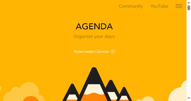 Screenshot of agenda.com
