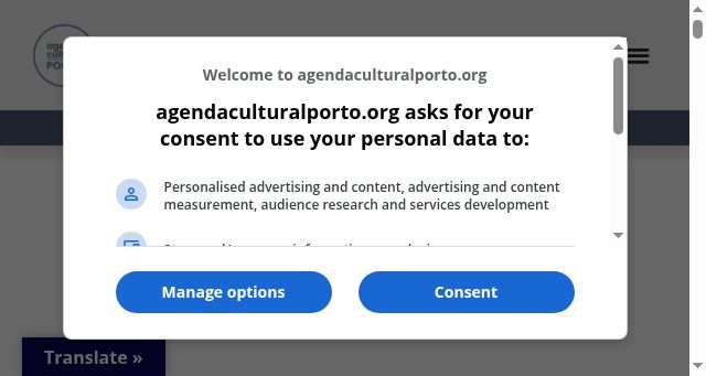 Screenshot of agendaculturalporto.org