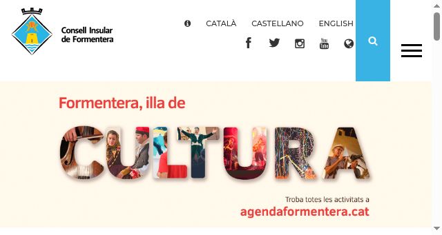 Screenshot of agendaformentera.cat
