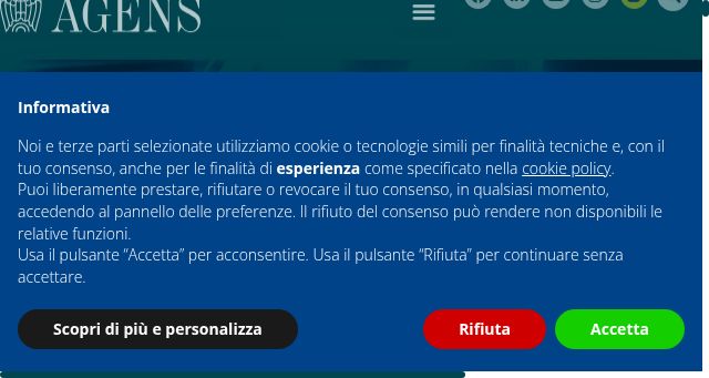 Screenshot of agens.it