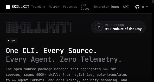 Screenshot of agenstskills.com