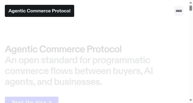 Screenshot of agenticcommerce.dev