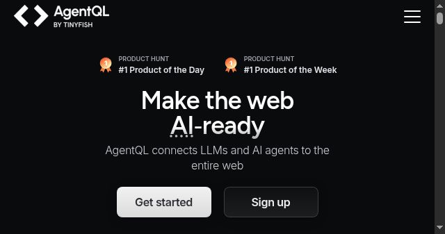 Screenshot of agentql.com