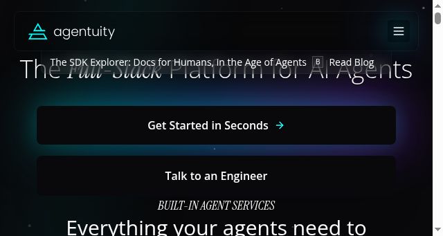 Screenshot of agentuity.com