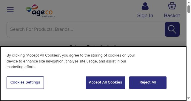 Screenshot of ageukincontinence.co.uk
