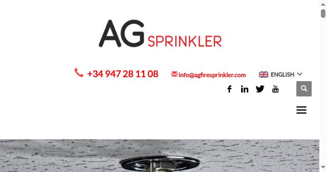 Screenshot of agfiresprinkler.com
