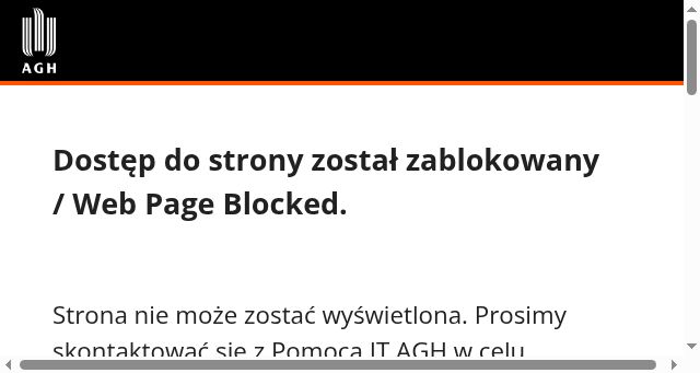 Screenshot of agh.edu.pl