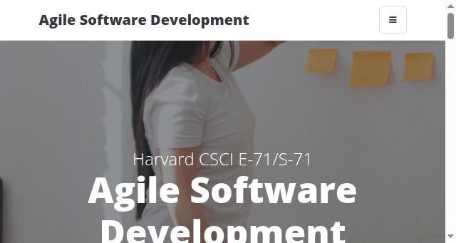 Screenshot of agilesoftwarecourse.org