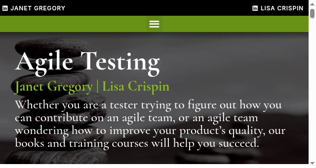 Screenshot of agiletester.ca