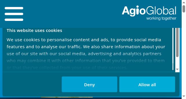 Screenshot of agioglobal.com