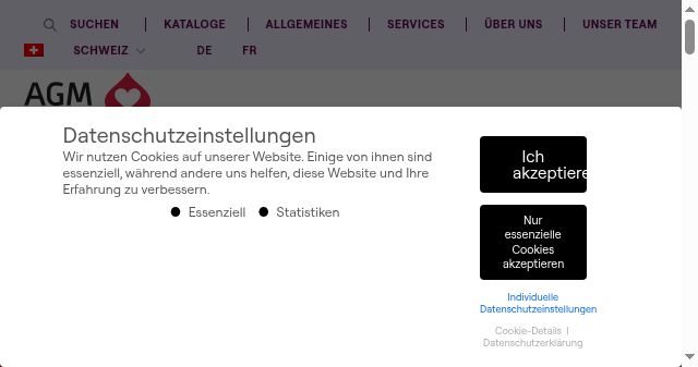 Screenshot of agm.ch