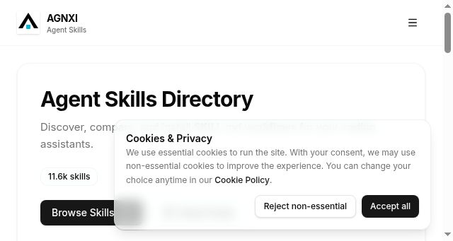 Screenshot of agnxi.com