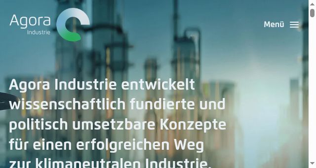 Screenshot of agora-industrie.de