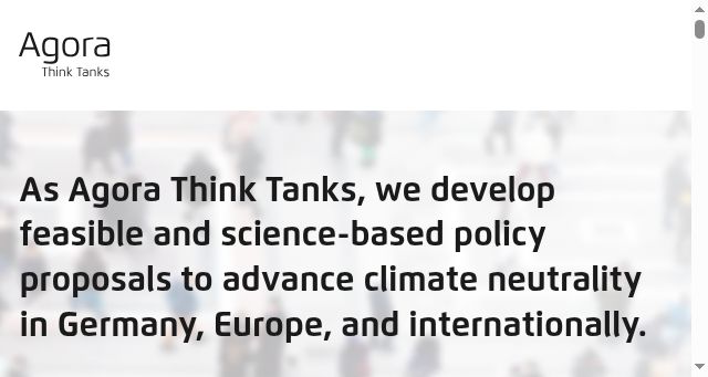 Screenshot of agora-thinktanks.org