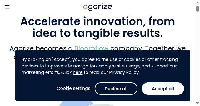 Screenshot of agorize.com