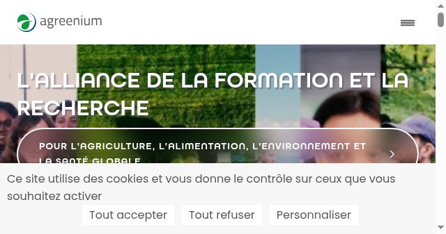 Screenshot of agreenium.fr