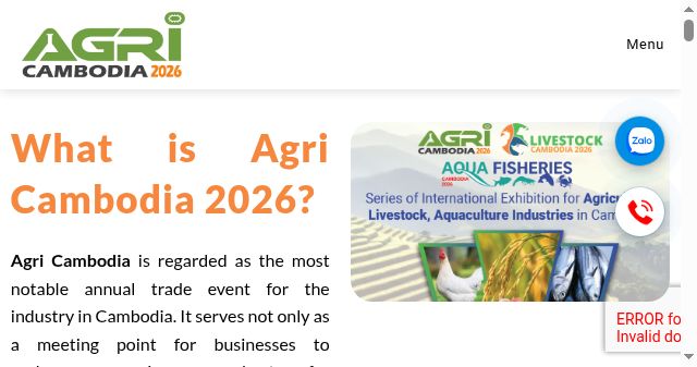 Screenshot of agri-exhibitions.com