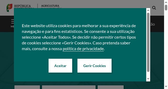 Screenshot of agricultura.gov.pt