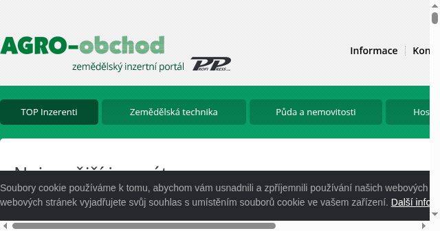 Screenshot of agro-obchod.cz