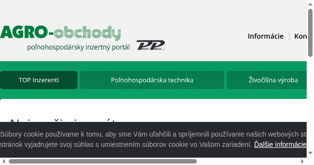 Screenshot of agro-obchody.sk